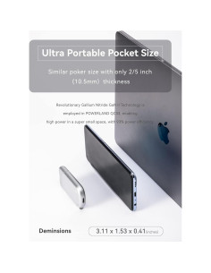 Cargador USB C 33W Powerland QC33 Rápido Ultra Delgado 2