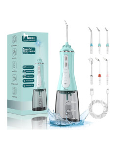 Irrigador Dental Inalámbrico MOCEL 350ml 5 Modos Verde