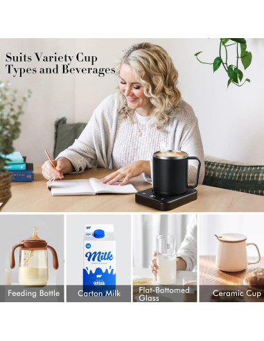 Juego de Taza Calentadora Waipfaru 16oz con Control Térmico