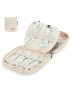 Bolsa Organizadora de Cables LENTION Beige Impermeable