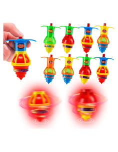 20 Trompos Iluminados Starhig para Niños - Juguetes LED para Fiestas