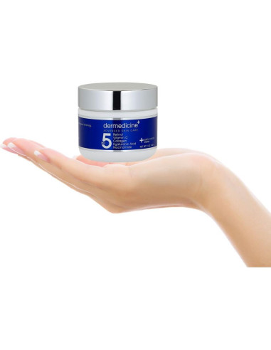 Crema Facial 5 en 1 Dermedicine 56.7 g - Retinol, Vitamina C, Colágeno, Ácido Hialurónico, Niacinamida