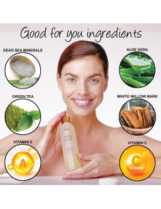 Tónico Aclarador Deluvia 284g Hidratante Facial Sin Alcohol 2