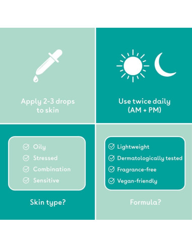 Suero de Niacinamida Q+A 30ml - Cuidado Facial Hidratante