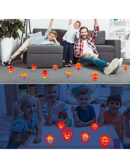 20 Trompos Iluminados Starhig para Niños - Juguetes LED para Fiestas
