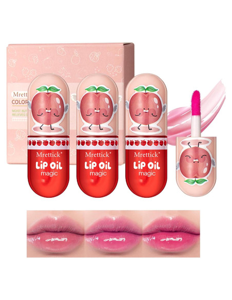 Set de 3 Brillos Labiales Hidratantes Mrettick - Larga Duración