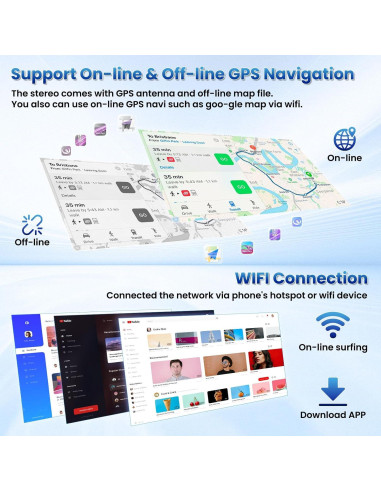Estéreo Android 9" Fuluku para Toyota Corolla EX 2005-2012