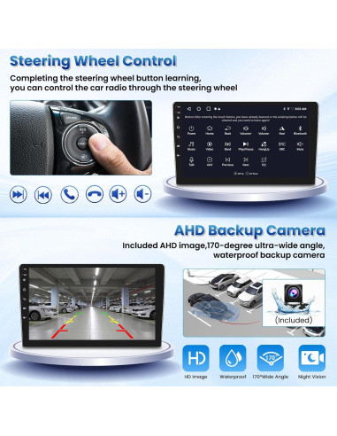 Estéreo Android 9" Fuluku para Toyota Corolla EX 2005-2012