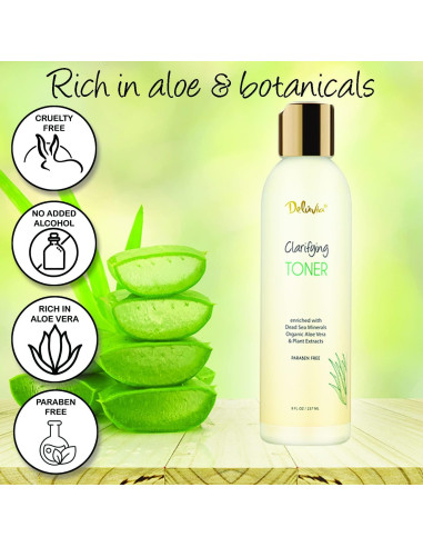 Tónico Aclarador Deluvia 284g Hidratante Facial Sin Alcohol