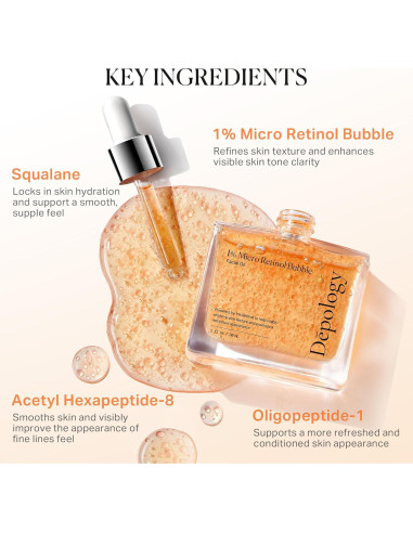 Aceite Facial de Retinol 1% Depology 30 ml - Antienvejecimiento