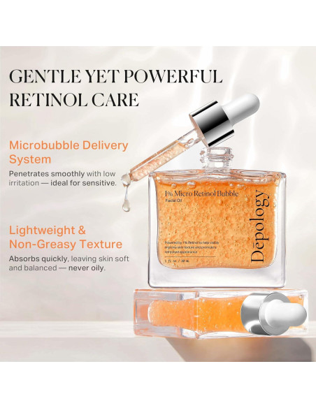 Aceite Facial de Retinol 1% Depology 30 ml - Antienvejecimiento