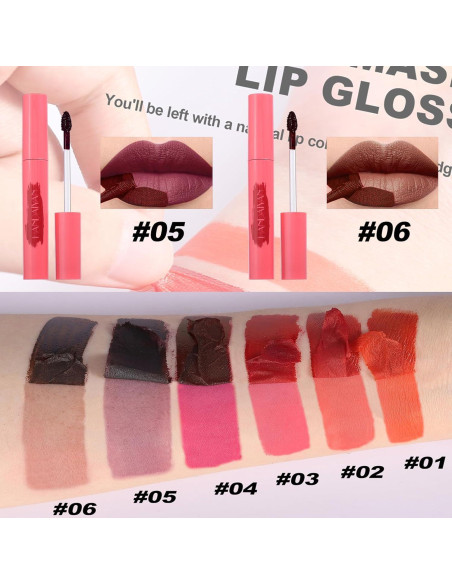 Delineador de Labios Peel Off Mrettick 6PCS Larga Duración