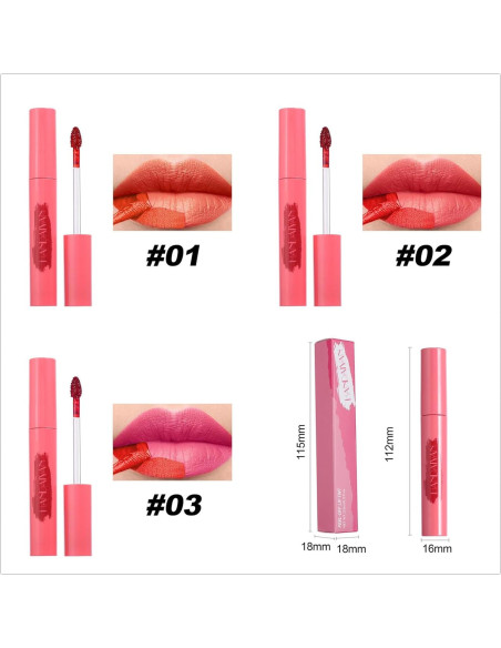 Tinte de Labios Mate Peel Off 3 Colores Bonnie Choice Tinte de Labios Mate Peel Off 3 Colores Bonnie Choice