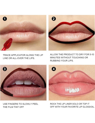 Tinte de Labios Mate Peel Off 3 Colores Bonnie Choice