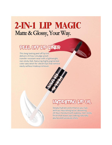 Tinte Labial Peel Off 2 En 1 Rosa Crush Aceite 3.8ml