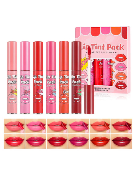 Set de Tinte de Labios Peel Off DAGEDA 6 Colores Mate