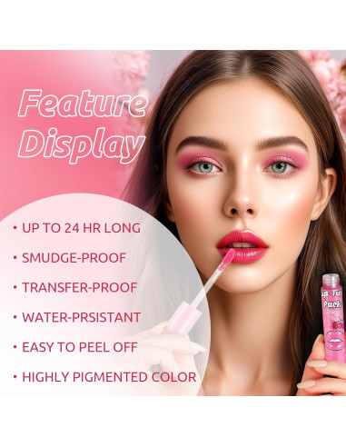 Set de Tinte de Labios Peel Off DAGEDA 6 Colores Mate