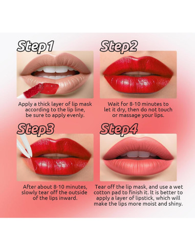 Set de Tinte de Labios Peel Off DAGEDA 6 Colores Mate