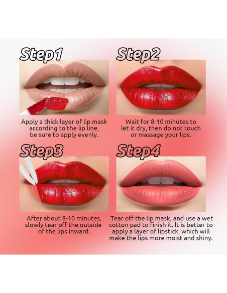 Set de Tinte de Labios Peel Off DAGEDA 6 Colores Mate