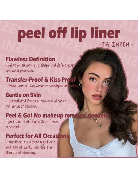 Tinte Labial Pelable Talinzen 3.5ml - Resistente al Agua Tinte Labial Pelable Talinzen 3.5ml - Resistente al Agua
