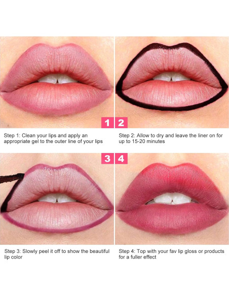 Tinte de Labios Peel Off Ursoulney Rosa 17.8g Larga Duración