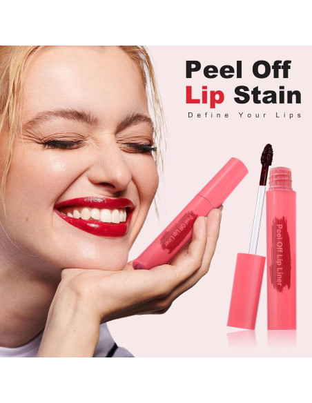 Tinte de Labios Peel Off Ursoulney Rosa 17.8g Larga Duración