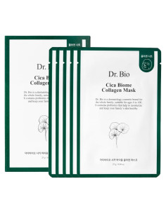 Mascarilla de Colágeno Vegana Dr. Bio - 5 Unidades, Hidratante y Antienvejecimiento