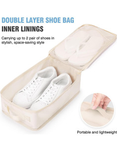 Mossio 6 Cubos de Embalaje + Bolsa para Zapatos - Organizador de Viaje 2