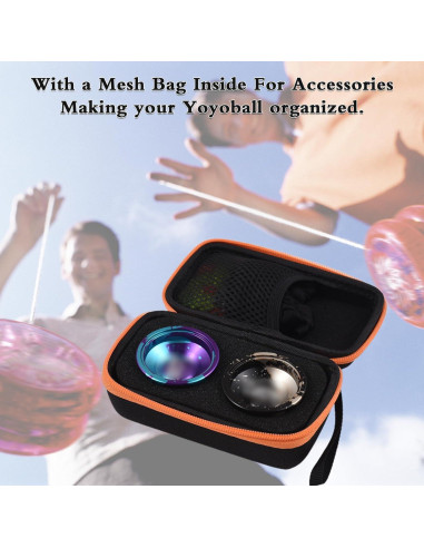 Bolsa de Almacenamiento Lixada para 2 Yoyos, EVA, 16x10x7cm