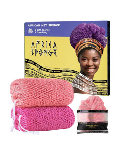 Esponja de Red Africana RelaxScene - 2 Piezas Exfoliantes