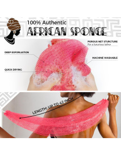 Esponja de Red Africana RelaxScene - 2 Piezas Exfoliantes 2