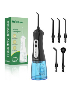 Irrigador Dental Portátil WellLeo C103 Recargable IPX7 5 Puntas