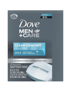 Dove Men+Care Barra de Cuerpo y Cara Clean Comfort 106g - 8 Pzas 2