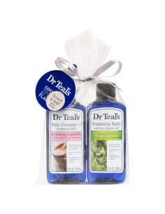 Combo de Baño Espumoso Dr Teal's 177 ml: Sal del Himalaya y Eucalipto