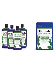 Baño Espumoso Dr Teal's con Sal de Epsom 1.36 kg Eucalipto y Menta