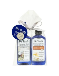 Juego de regalo de baño espumoso Dr Teal's con aceite de coco