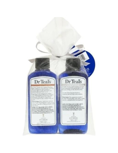 Juego de regalo de baño espumoso Dr Teal's con aceite de coco