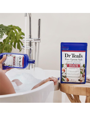 Baño Espumoso Dr Teal con Sal de Epsom y Manteca de Karité 1008 ml