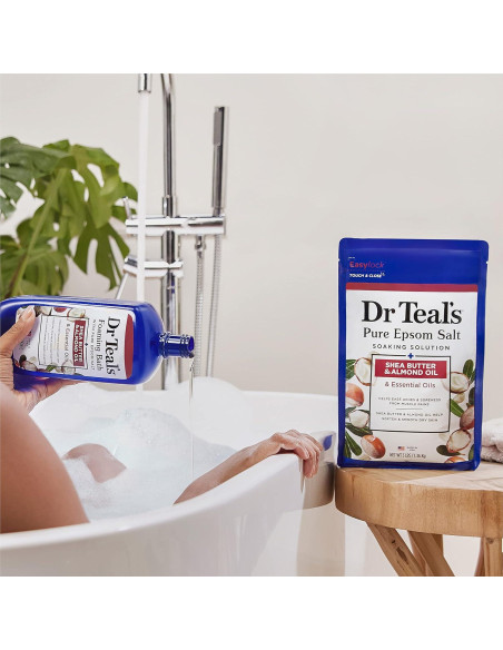 Baño Espumoso Dr Teal con Sal de Epsom y Manteca de Karité 1008 ml