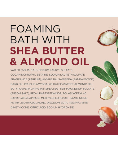 Baño Espumoso Dr Teal con Sal de Epsom y Manteca de Karité 1008 ml