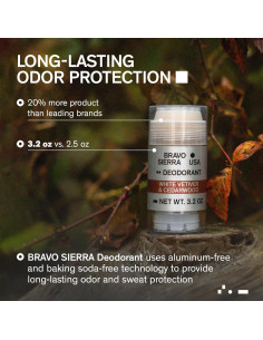 Desodorante Natural Bravo Sierra 90.72g - Paquete de 2 2