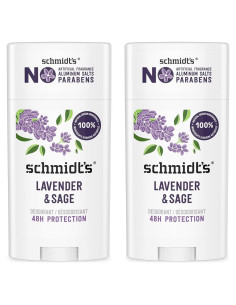 Desodorante Vegano Schmidt's Lavanda y Salvia 75 g - Sin Aluminio