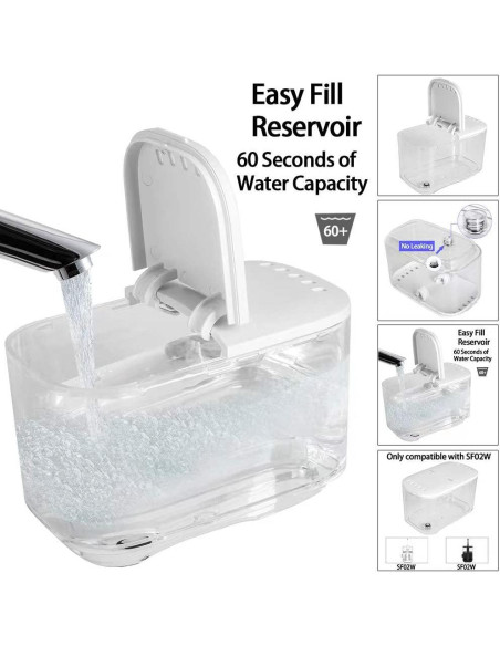 Tanque Blanco para Irrigador Oral Waterpik SF-02W SF-02