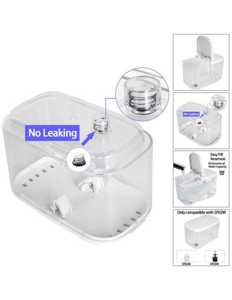 Tanque Blanco para Irrigador Oral Waterpik SF-02W SF-02