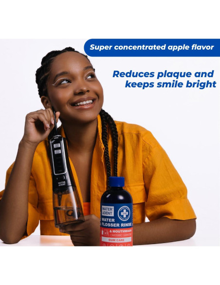 Enjuague Bucal Concentrado WATER DENT 1L Menta Manzana - 2 Pack