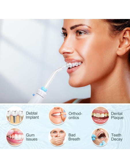 Irrigador Oral Eléctrico Homuserr 600ml con 10 Presiones y 8 Puntas