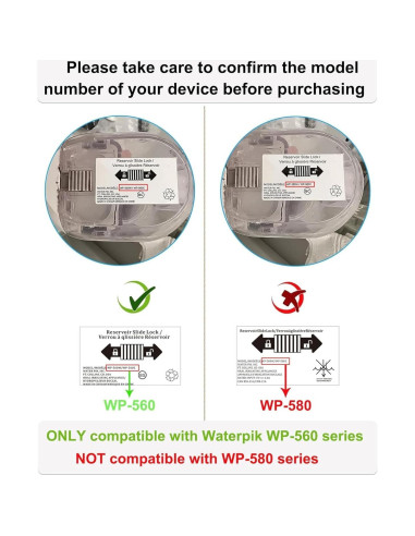 Cargador Magnético VHBW para Irrigador Dental Waterpik WP-560, 1.8m