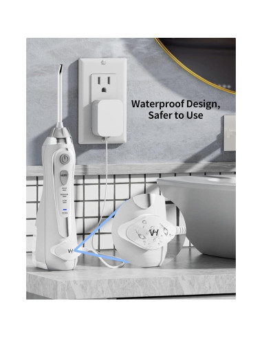 Cargador Magnético VHBW para Irrigador Dental Waterpik WP-560, 1.8m