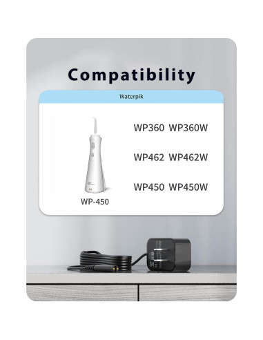 Cargador de Reemplazo VHBW para Waterpik WP360 WP450 3V