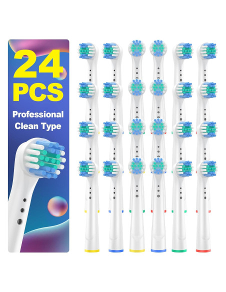24 Cabezas de Cepillo de Dientes Repuesto Oral-B Limpieza Profesional